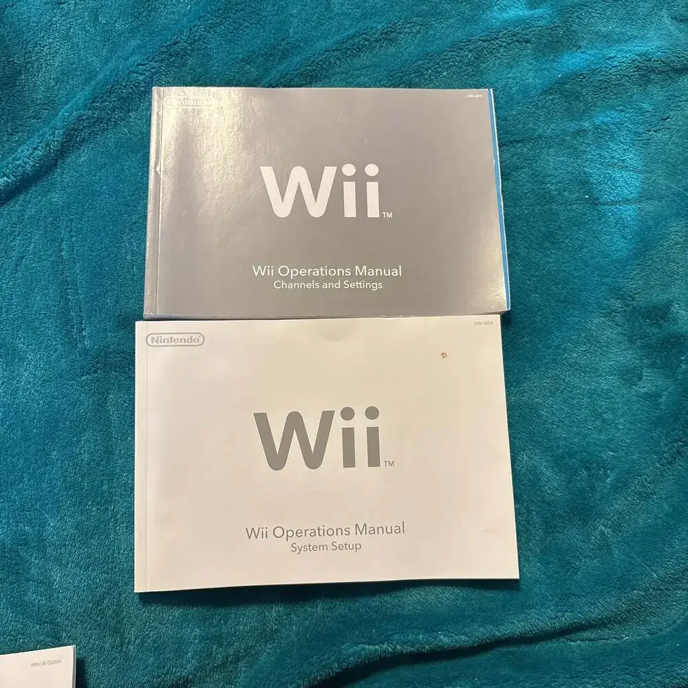 Nintendo Wii Operations Manual System Setup Instruction Booklet